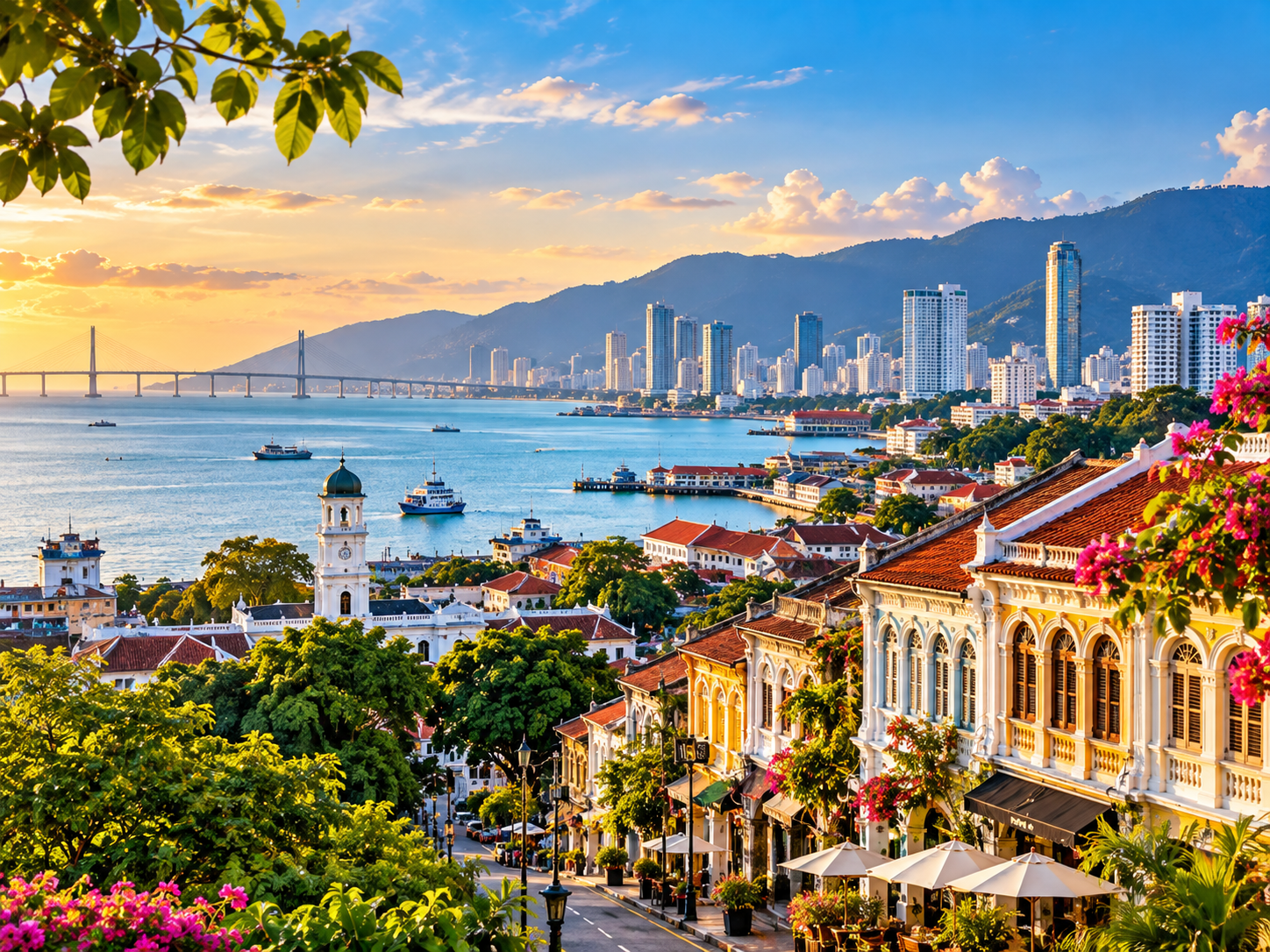 Penang — George Town heritage streets and waterfront